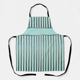 Teal, Cinzas e Stripes Brancas