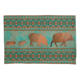 Teal de Cobre da Família Javelina, Cute Sudoeste