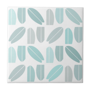 Teal de Mint Pattern de Surfboard