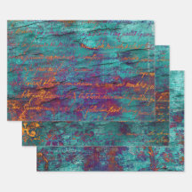 Teal de pavão único, magenta, textura azul roxa