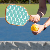 Teal de Pickleball Adorável de Cabelo Longo