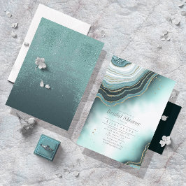 Teal do Chá de panela Crystal Agate ID825