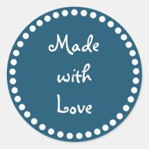 Teal e branco feito com adesivo de amor