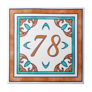 Teal e Orange Big House Number
