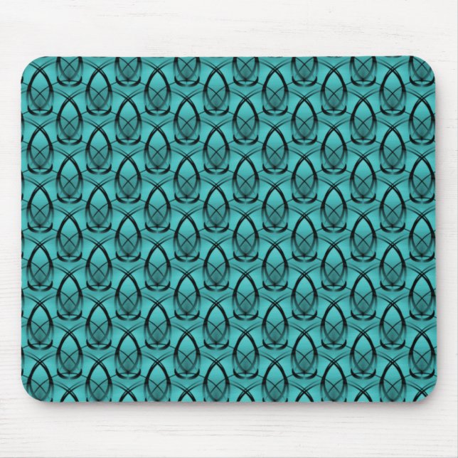 Teal Fashion Forward Mousepad (Frente)
