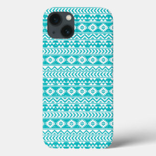 Teal Grunge Aztec Padrão Tribal