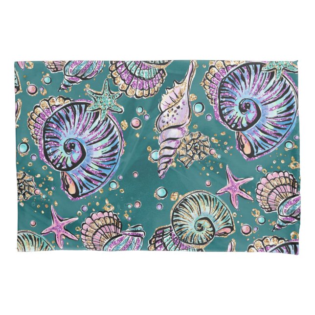 Teal Luxe submarino | Pás Douradas do Pastel Verde (Frente)