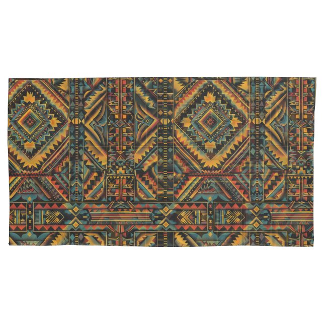 Teal Luxuoso "Elegância Geométrica Séculos-Velha" (Frente-Esquerda)