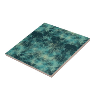 Teal Marble Abstrato