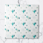 Teal, Meio século Aqua Starburst moderno padrão<br><div class="desc">Este abstrato retro-design combina a explosão estelar do século médio e formas modernas e reflete as vibrações retrovisuais. Perfeito para pessoas que amam a estética retrô e vintage.</div>