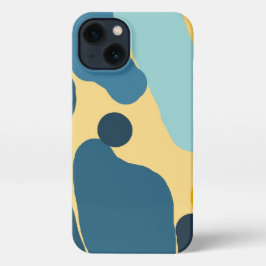 Teal & Mustard Abstract Cover — Modern Minimalist 