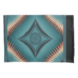 Teal Navajo Peach Sunburst