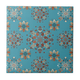 Teal Nordic Snowflake