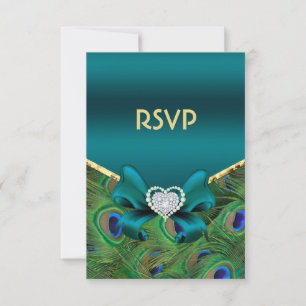 Teal Peacock RSVP