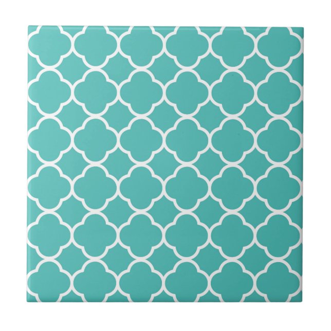 Teal Quatrefoil (Frente)