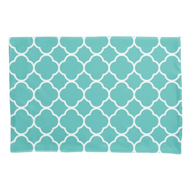 Teal Quatrefoil Pattern (Frente-Esquerda)