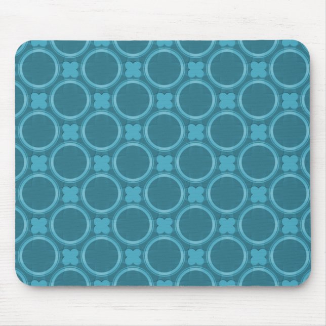 Teal Quirky Charm Mousepad (Frente)