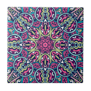 Teal, rosa, verde e vibrante para Marinhos Boho Ma