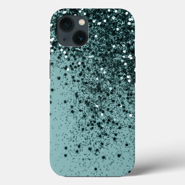 Teal Sereia Ocean Glitter #4 (Faux Glitter) #art (Verso)