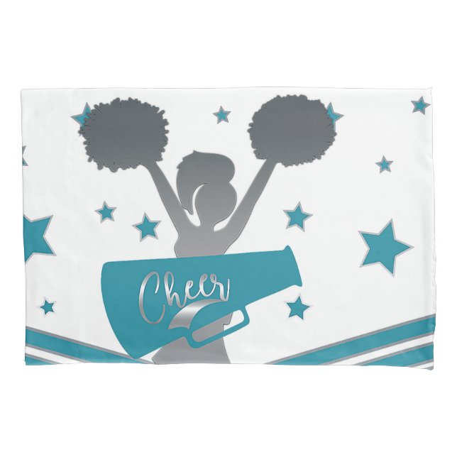 Teal & Silver Stars Anima Meninas Líderes (Frente)