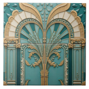 Teal Sunburst Arch