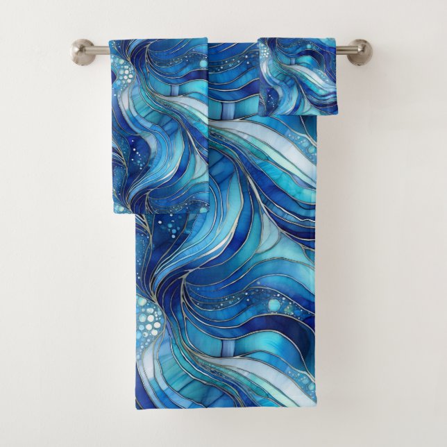 Teal, Turquesa e Conjunto de Toalhas Azuis (Insitu)