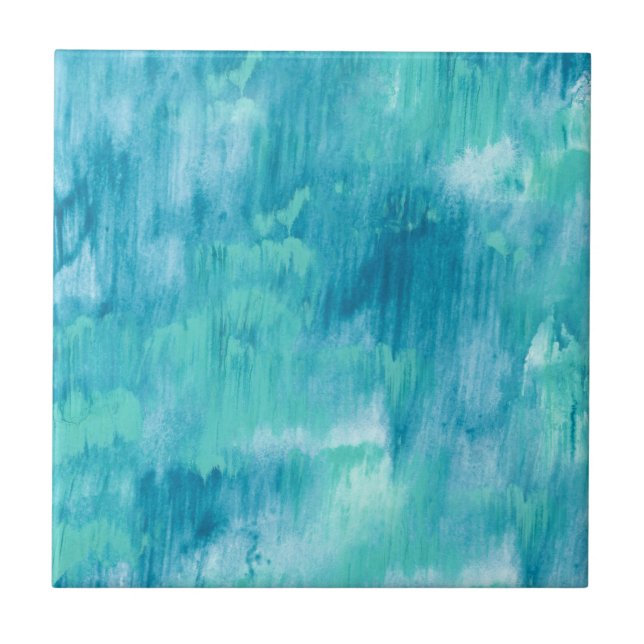 Teal Turquoise Abstrato (Frente)
