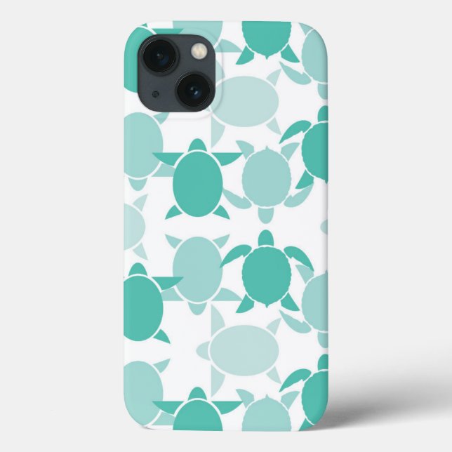 Teal Turtle Pattern (Verso)