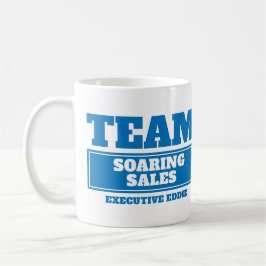 Team a caneca personalizada azul do evento do