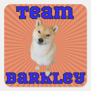 Team Barkley - Adesivos Quadrados, Brilhante