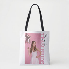 Team Bride Photo Tote Bag | Personalised Hen Party