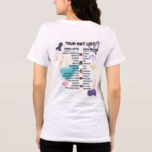 Team Cherokee Unbreakable Tour Women's Tee (White) (Verso)