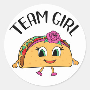 Team Girl Taco temático gênero revela adesivos de