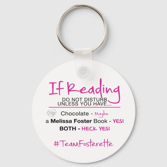 #TeamFosterette Não Incomodar Chaveiro (Frente)