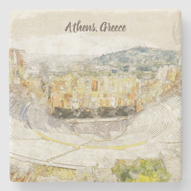 Teatro Antigo de Porta copos de Pedra Herodiônica  (Frente)