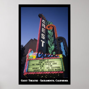Teatro da crista, poster de Sacramento 11x17
