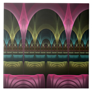 Teatro de Fantasia, Abstrato de Arte Fractal Color