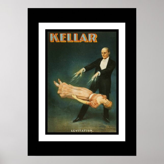 Teatro poster Vintage Kellar Magican (Frente)