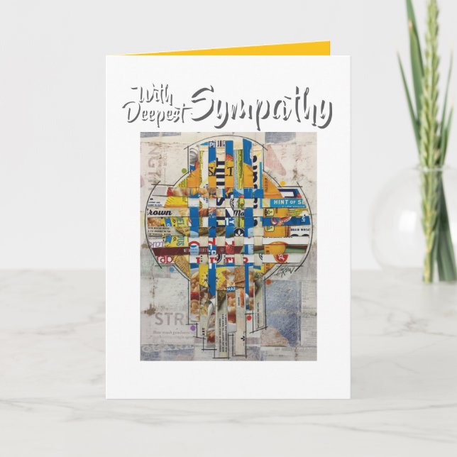 Tecelagem De Cartão Com Cartão de condolências Pro (Frente)