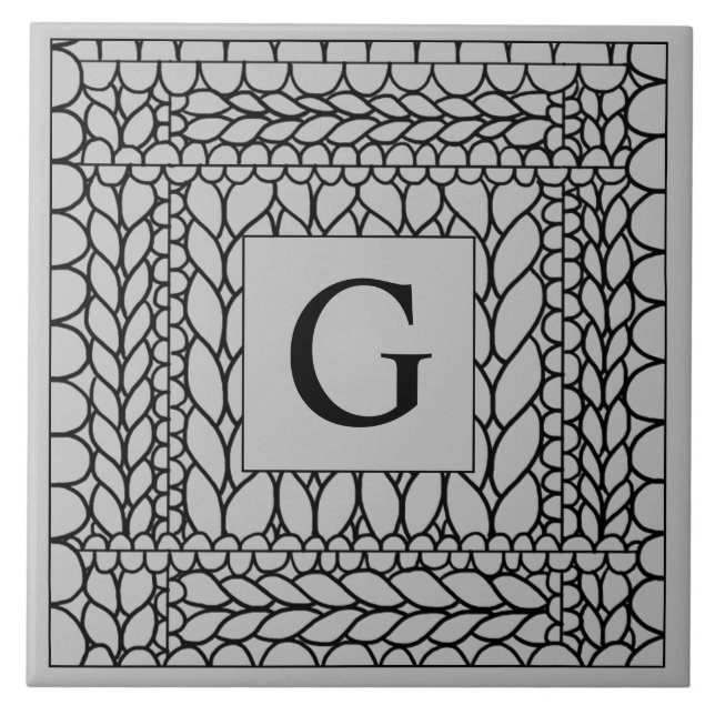 TECER PURL GRAY Azulejo + Inicial (Frente)