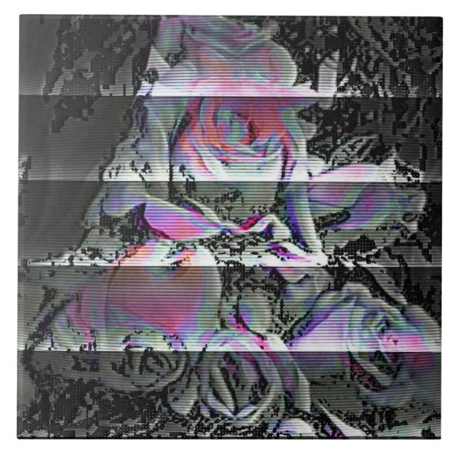 Techno Bouquet  Azulejo Cerâmico (Frente)