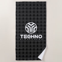 Techno Streetwear - logotipo - toalha de praia