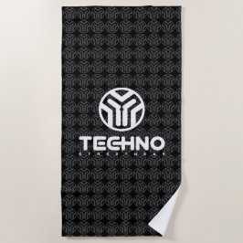 Techno Streetwear - logotipo - toalha de praia