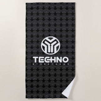 Techno Streetwear - logotipo - toalha de praia