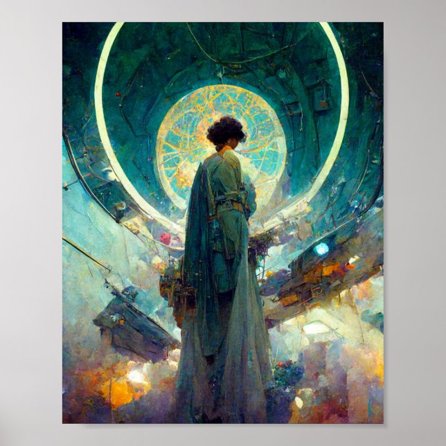 Technocrat Altar 4 Science Fiction Art Poster (Frente)