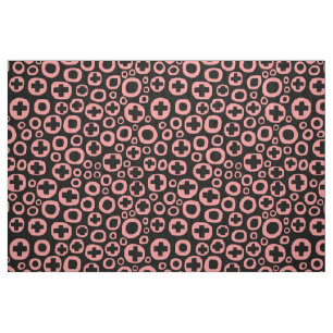 Tecido 050215 - Brandamente rosa no preto