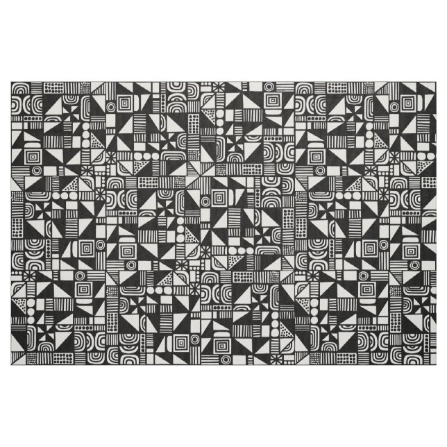 Tecido 150215v2 - Preto (Fat Quarter)