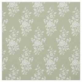 Tecido 1889 Floral, Primavera Verde