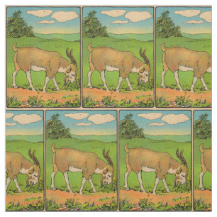 Tecido 1914 que pastam o impressão da ilustração do