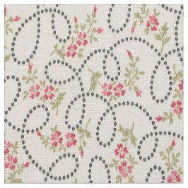 Tecido 1920 Floral com Pontos